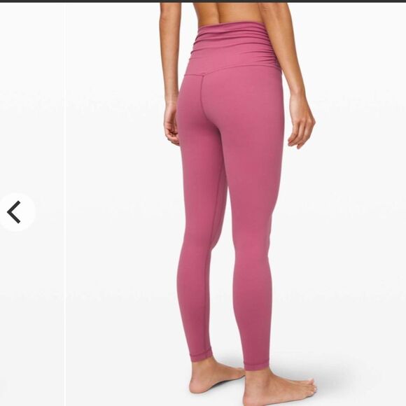 Lululemon align high rise waist wrap pant leggings 28” moss rose 4 nulu - Picture 5 of 8